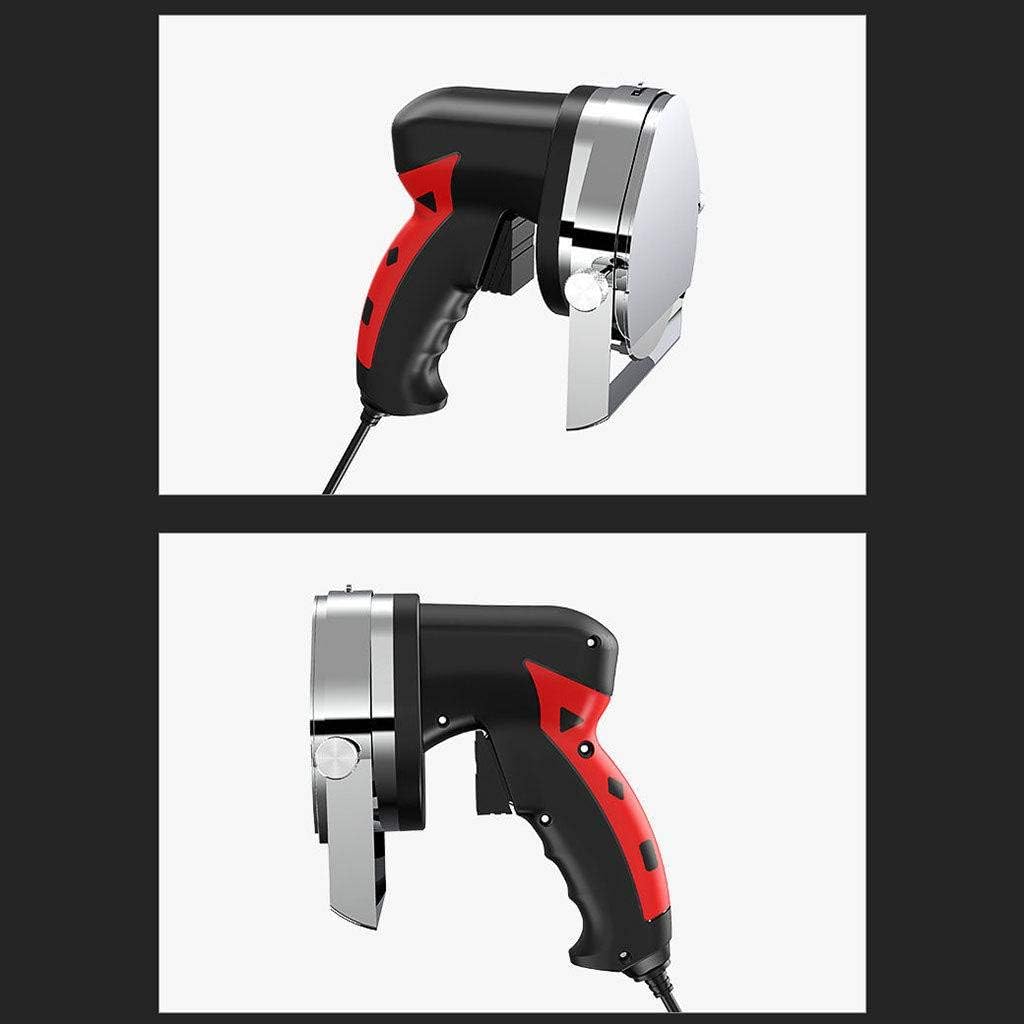 Barbecue Electric Meat Cutter,110v-220v Holding Portable Slicer For Home Commercial Barbecue Slicing Knife-Black red