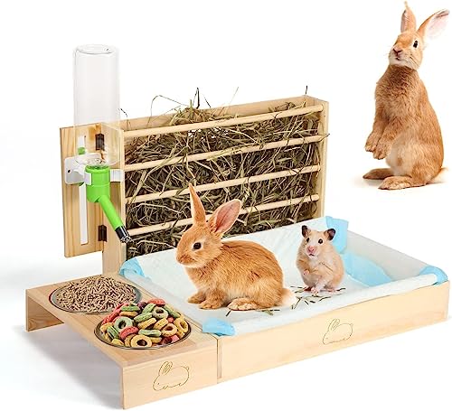 LIZEALUCKY Kaninchenklo Aus Kunststoff – Quadratische Toilette Für Kleintiere Wie Kaninchen & Meerschweinchen, 27,9x22,1x15 Cm