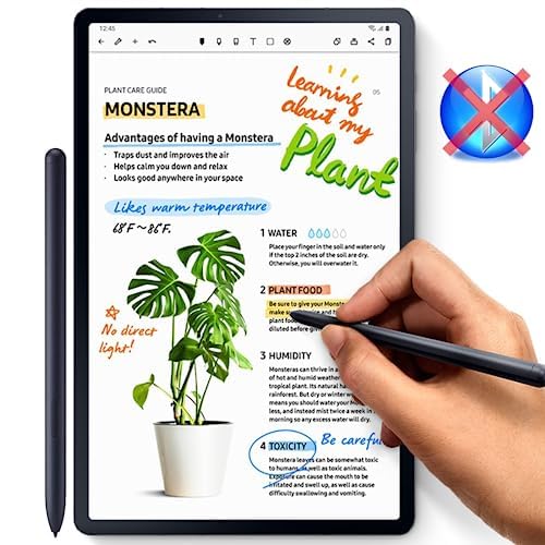 Penna Stilo di ricambio per Samsung Galaxy Tab S7/S7+ Plus/S7 FE SM-T870 SM-T875 SM-T876 Touch Pen + punte/pennini (SenzaBluetooth) (Nero mistico)