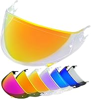 Vista 12 de D Skwal - Visera para casco de cara completa SHARK Skwal/Spartan/D-Skwal 2, apto para casco anti-UV, accesorios de repuesto (transparente)