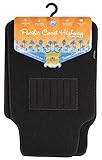 Highland 4660500 Pacific Coast Highway Black Luxury Carpet Floor Mat - 4 Piece