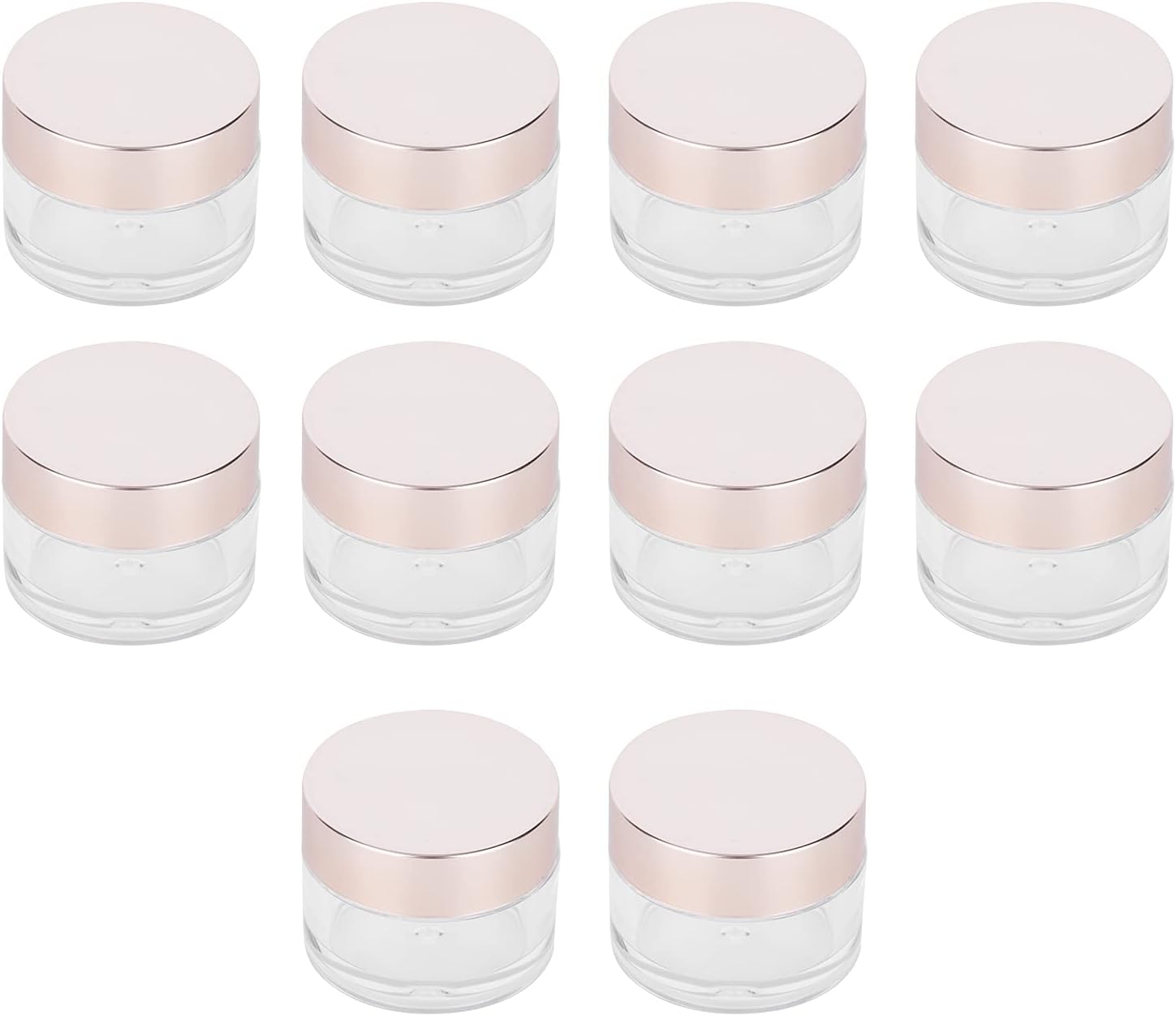 Sazao Wide Mouth Lip Balm Containers 15g, 10pcs, Empty Cosmetic Jars