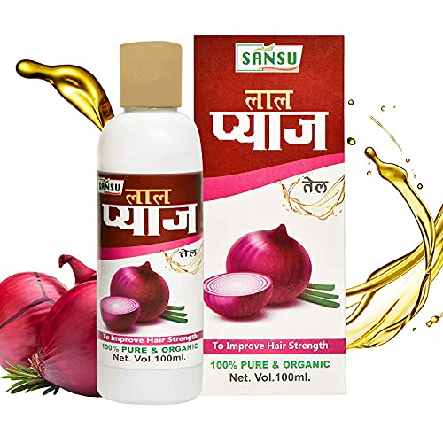 SANSU Red Onion Oil for Hair Growth & Hair Fall Control -100 ml