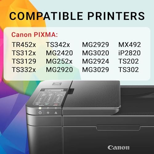 Canon Genuine Ink Cartridges PG-245 Black (1 Count), Canon Printer Ink for PIXMA TR4520 / TS3120 / TS3220 Series Printers – Original Canon Ink for Crisp, Sharp Text