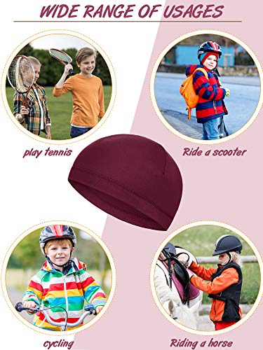 Image of Geyoga 6 Pcs Kids Skull Caps Helmet Liner Hats
