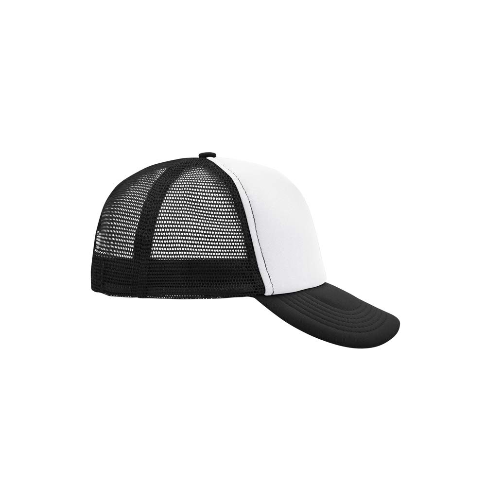 Myrtle Beach Trucker Mesh Baseball Cap - Weiss Schwarzfarbe - Polyesterspitze - Sommermode - Sportaktivitäten