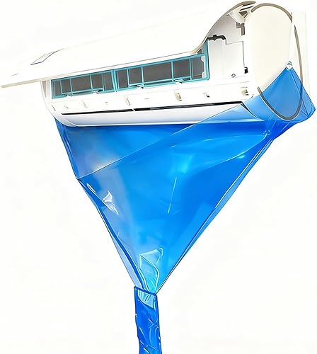 Bolsa de limpieza Split Ac con amplia apertura y manguera integrada, bolsa de recolección de agua reutilizable a prueba de fugas para limpieza de