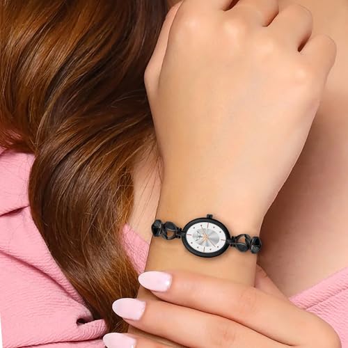 Image of WHITE BIRD Premium Quartz Analog Champagne Oval Dial Stainless Steel Strap Watch for Women