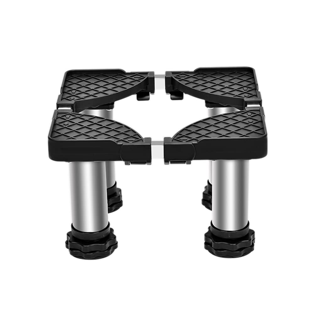 Mini Waschmaschine Sockel Verstellbare Sockel für Klimaanlage/Desinfektionsschrank Einstellbare Länge/Breite 22-30cm Möbelträger 4 Stützbeine Maschine Basisständer (H:27cm,Black)