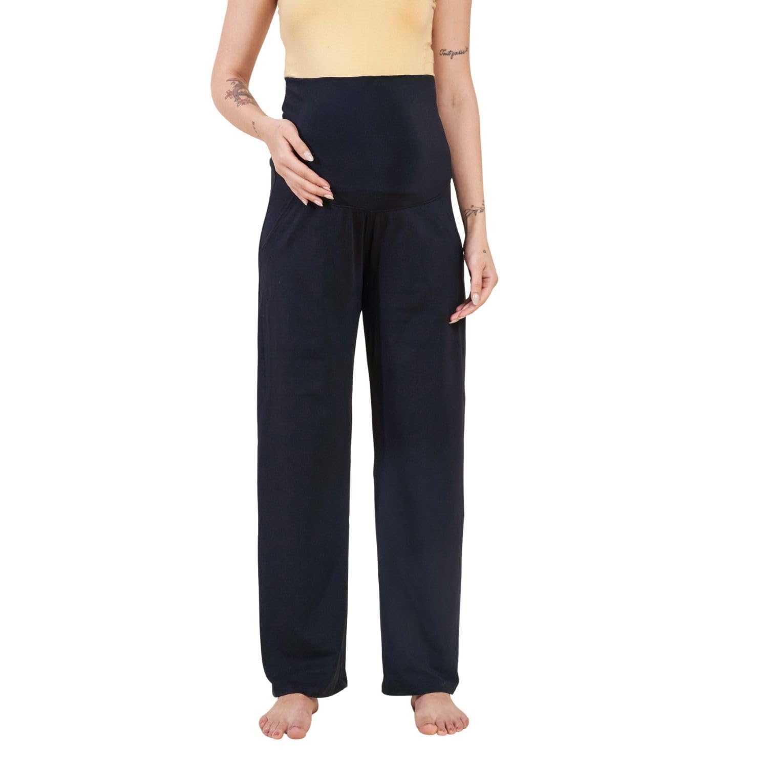 Hosiery Maternity Track Pants-image-7
