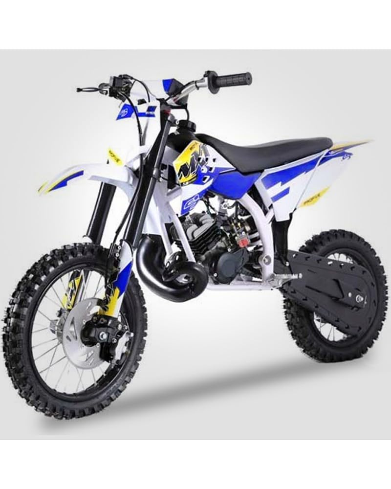 T-MOTO MiciCross MXT Replica Morini 50cc, Mini moto da cross bambini e ragazzi 14/12, Motocross Ragazzi 2 Tempi (Blu)