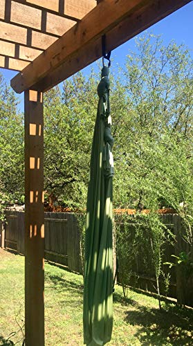 Black Spanset Round Slings 2-Pack For Aerial Rigging Safety Rated Nylon Sling For Yoga Hammock Aerial Silks Wrap Over Tree Limbs Or Beams (3'3"(1M)) #TOP2