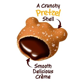 MEIJI Hello Panda Pretzel Cookies, Chocolate Creme Filled - 1.7oz, Pack of 10 - Crunchy Pretzel Shell with Smooth Delicious Creme