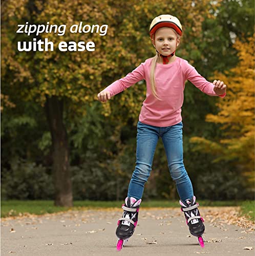 image for New Bounce New-Bounce Inline Skates for Girls and Boys - Outdoor Adjus