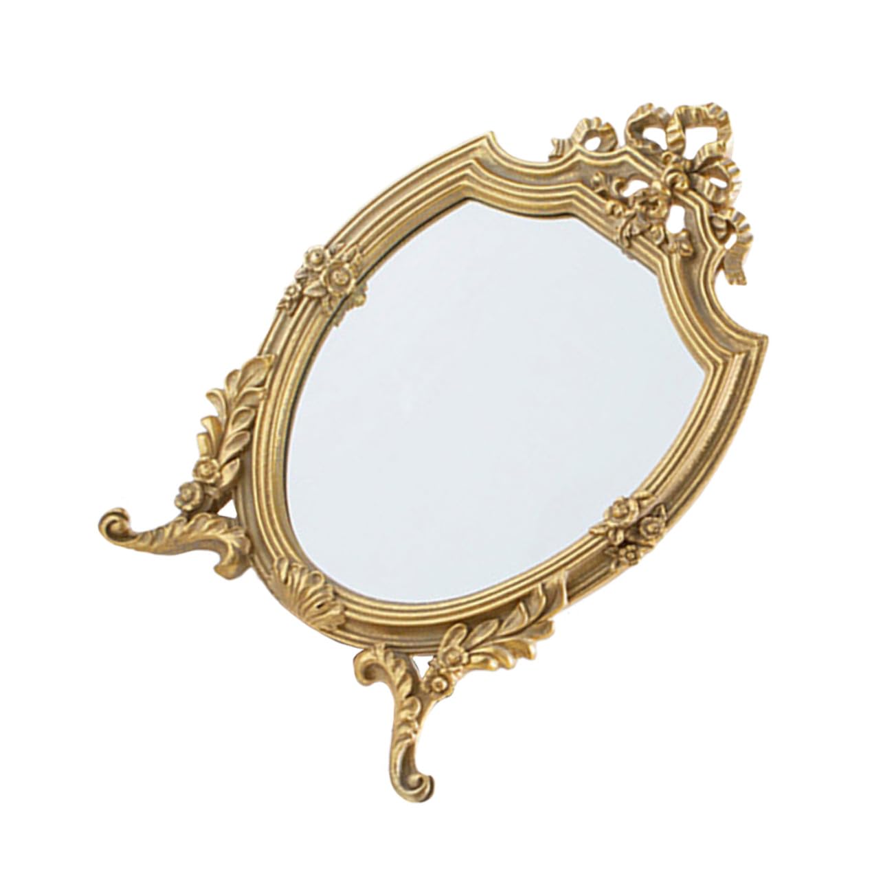 Miroir de bureau rétro en résine pour une ambiance poétique