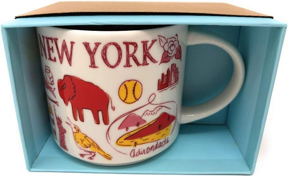 Been There Series New York Knickerbocker State Ceramic Mug, 14 Oz