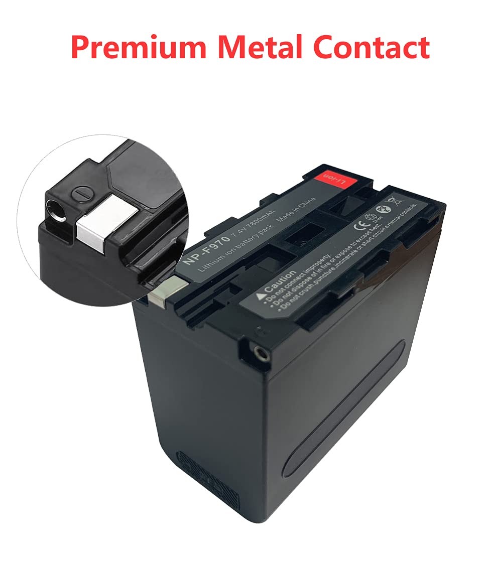 Batterie NP-F970 NP-F980 7800mAh Pour Sony - Compatible DCR-VX2100 HDR-FX1 AX2000
