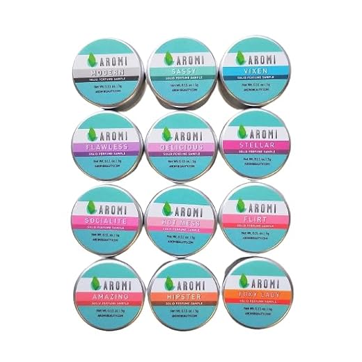 Aromi Solid Perfume Sample Collection