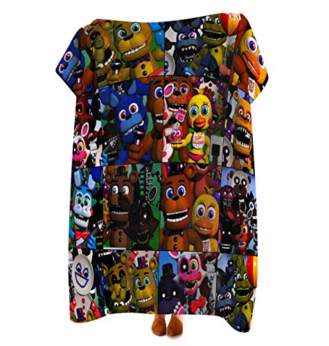 VASHU Flannel Blanket Super Soft Lightweight Fluffy Throw Microfiber Bedspreads for Couch Sofa Bed 80x60inch