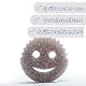 Scrub Daddy Original Spülschwamm, Reinigungsschwamm Smiley Form - Putzschwamm mit Texturveränderung, kratzfreier Schwamm Küche, Scheuerschwamm, Schmutzradierer, spülmaschinenfest - Style Grau