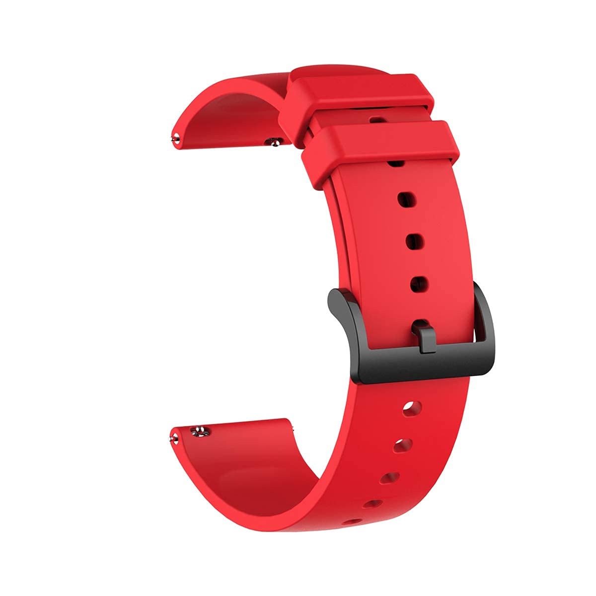 Prolet 20MM Silicone Strap Compatible with Amazfit GTS 2 Mini, Amazfit Bip/Bip U/Pro/Lite, Bip S, Amazfit GTS/ 2/2e, Samsung Galaxy Watch 4/ Watch 5 Compatible All 20MM Watches (Red)