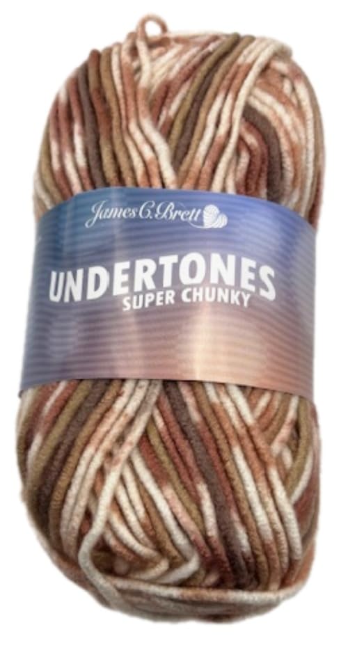 James C Brett Undertones Super Chunky 100g Ball (UT11 Bark, 1 Ball) — image 1