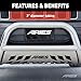 ARIES 35-9001 3-Inch Polished Stainless Steel Bull Bar, No-Drill, Select Nissan Armada, Titan
