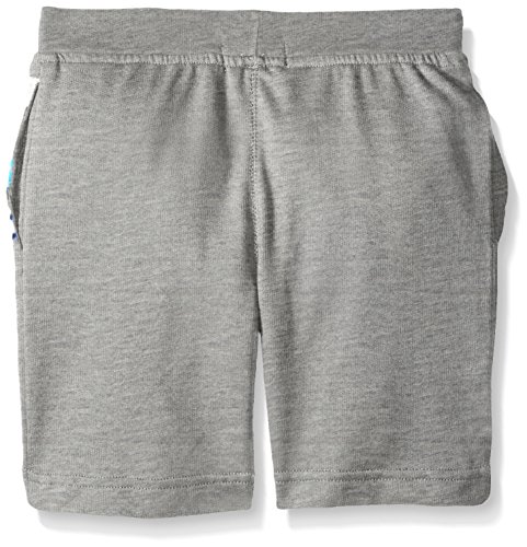 Image of Rebe1 Little Boys 2 Piece Set French Terry Short and Hoodie Short Sleeve Shirt, White /Heather Grey, X-Large /7