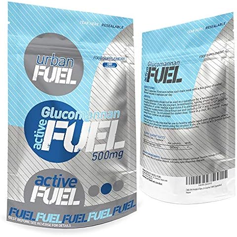 Urban Fuel Active Glucomannan Konjac Fibre 500mg | Double Strength - 180 Capsules Cover