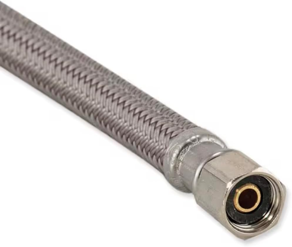 (Everbilt)12ft Universal Polymer Braided Icemaker Water Connector
