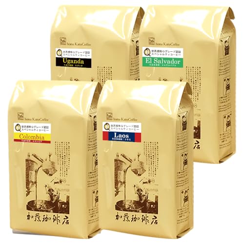 加藤珈琲店 世界規格 Qグレード 珈琲 福袋 (お菓子・Qエル・Qウガ・Qコロ・Qラオ 各500g) 珈琲豆<挽き具合:粗挽き>コーヒー豆 コーヒー 2kg 福袋