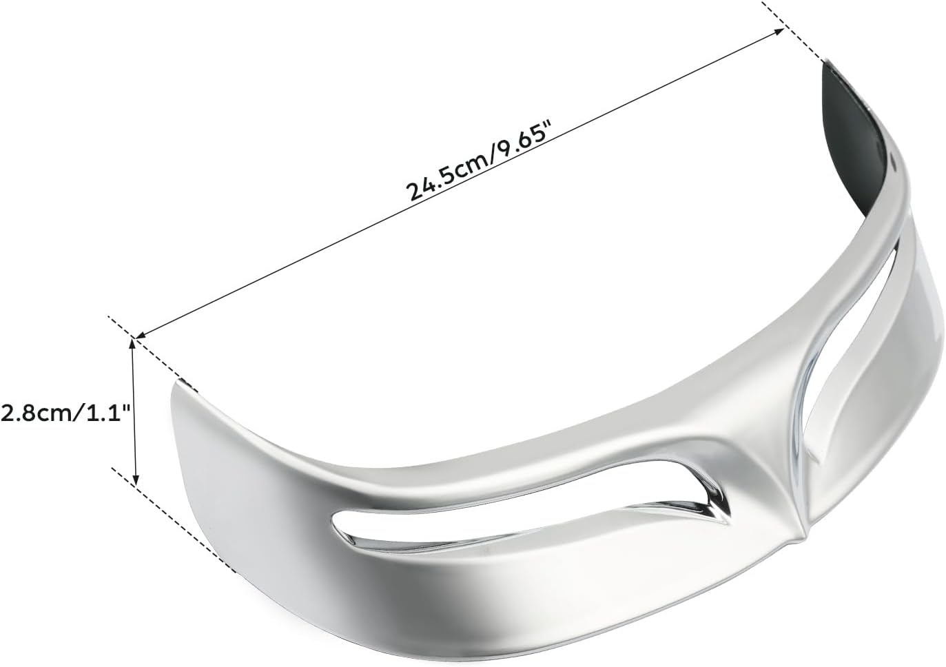 TCMT Chrome Rear Fender Edge Trim Tip Trailing Fits For Harley Fatboy FLSTF/B 2007-2017