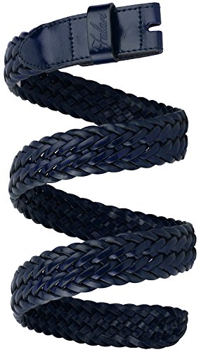 Falari Full Grain Braided Belt Strap Without Buckle 34mm Strap Fit 35mm Buckle 8007