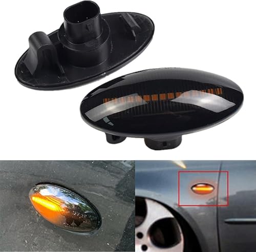 Miniatura 5 de Kakulkomen Luz de marcador lateral de guardabarros delantero LED que fluye luz intermitente secuencial Lámpara de señal de giro para Su-zu-ki G-rand