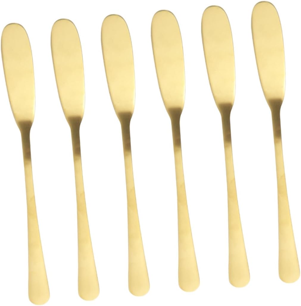 MAGICLULU 6pcs Stainless Steel Butter Spreaders Xmas for Cream and Cheese