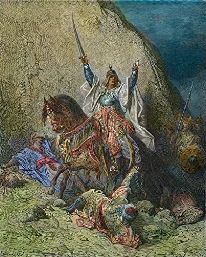 Impression sur toile Saladin Gustave Doré, chef-d'œuvre de décoration murale