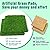 DenForste 6 Pack Chicken Nesting Box Pads - Washable Artificial Grass Nesting Pads - Chicken Nesting Pads for Chicken Coop and Pet Garden Lawn Indoor Outdoor 12"×12"×1"