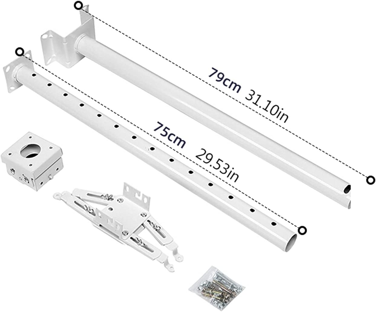 Projector Mount Bracket Ceiling Projector Mount Bracket with Adjustable Height and Extendable Arms Rotating Swivel Mount for Home and Office Projector Projector Stand