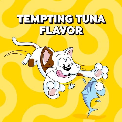 Temptations Jumbo Stuff Crunchy & Soft Cat Treats, Tuna, 14 oz | Crunchy outside, soft inside, under 2 calories per treat, resealable stay-fresh tub, 100% complete & balanced - Image 5