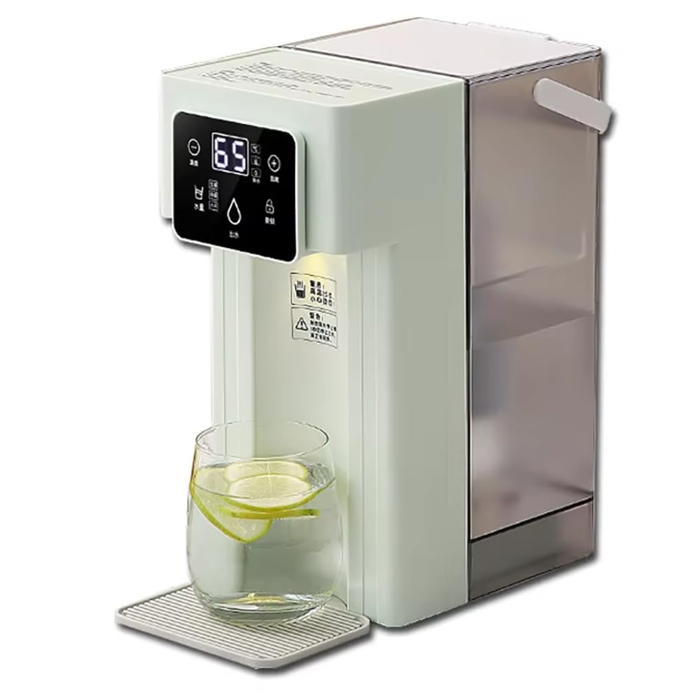 Distributore istantaneo di acqua calda con filtro, dispenser portatile per scaldabagno da appoggio da 2000 W con serbatoio dell'acqua da 3 litri, 5 temperature regolabili, protezione di sicurezza