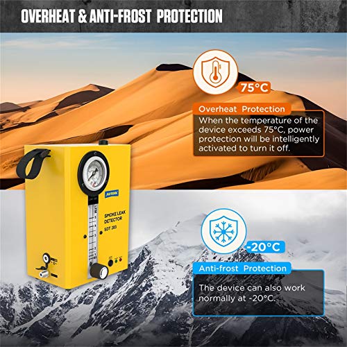 Autool Evap Vacuum Automotive Smoke Machine Leak Detector Diagnostic Tester #TOP3