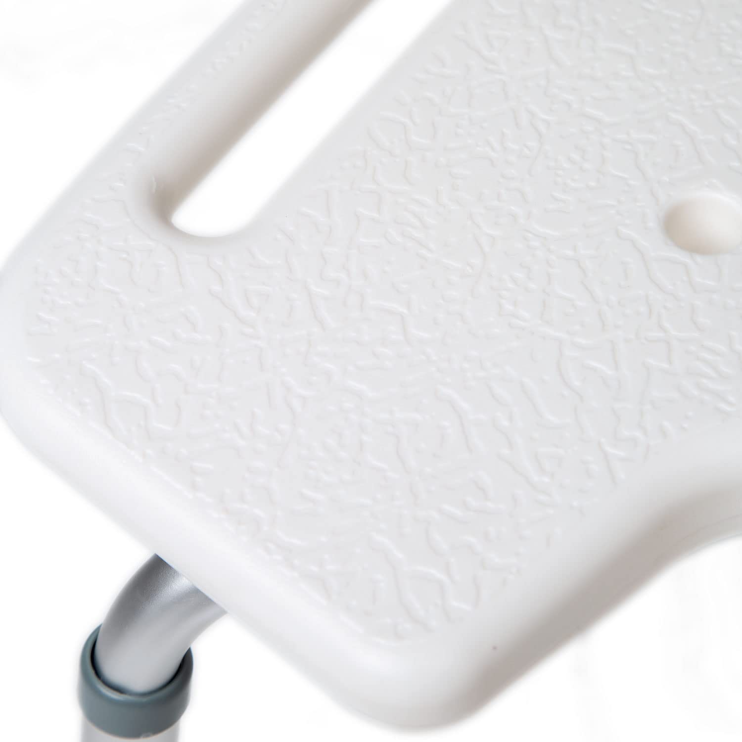Taburete de Baño con Asiento en U y Altura Ajustable
