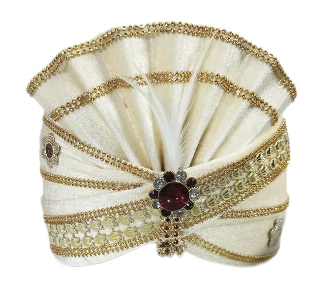 Wedding Turban Dulha Collection Traditional Pagri/Turban/Pagdi for Barati/Pagdi for Men-image-9