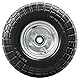 2-PCS 4.10/3.50-4 Reifen Pannensichere 4.10-4 3.50-4 Vollreifen mit 5/8 Zoll Achsbohrung und doppelt abgedichteten Lagern, kompatibel 4.10 3.50-4 Sackkarren, Schubkarren, Rasenmäher reifen| Silber