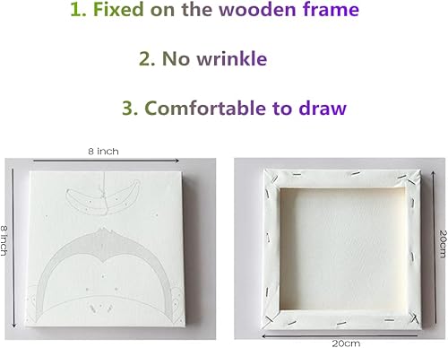 Miniatura 4 de TINDAY Paquete de 2 pinturas enmarcadas por números para adultos, principiantes, belleza, bricolaje, lienzo, pintura por números, pintura acrílica