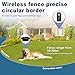 Jizboc Wireless Dog Fence,Dog Tranining Collar with Remote Control,Electric Fence for Dogs,Wireless Dog Fence System-300M,Medium and Large Dog Collar.