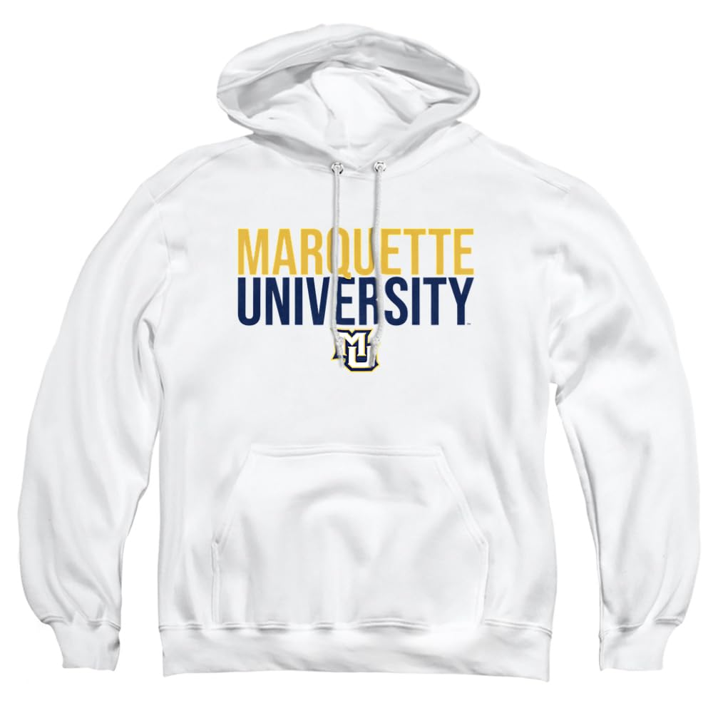 Marquette University Official Stacked Unisex Adult Pull-Over Hoodie