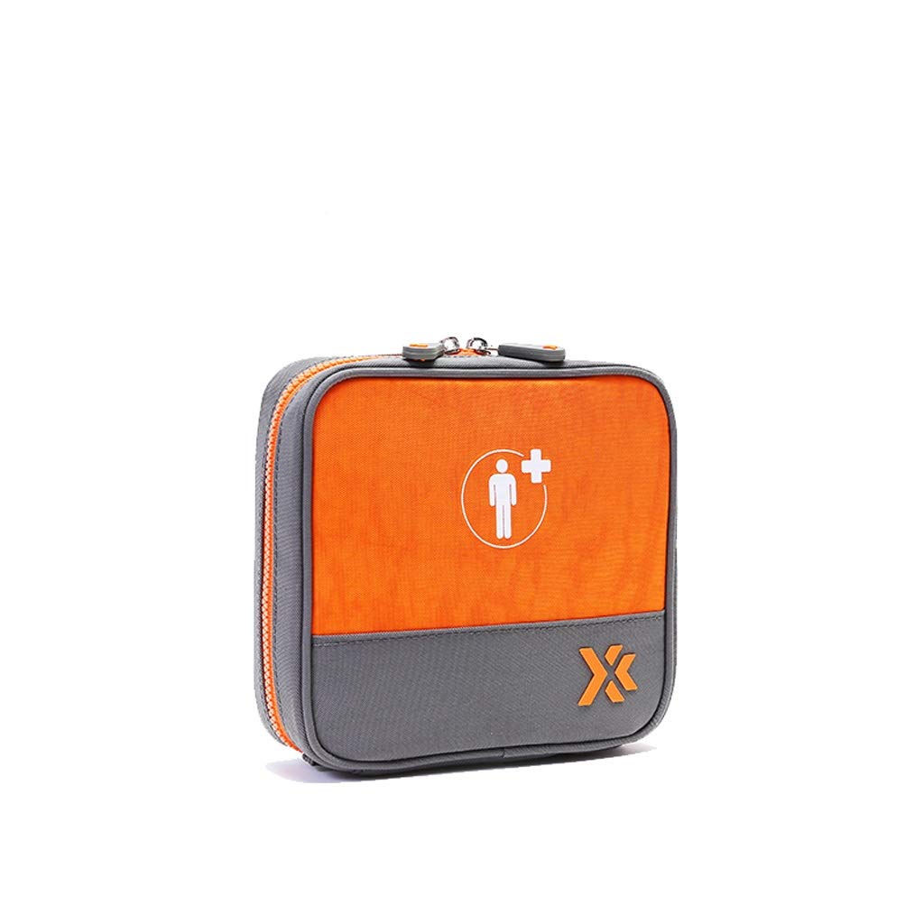 XMING Pecho de la Medicina del Recorrido al Aire Bolso médico del hogar Mini Material Sanitario Bolsa pequeña Caja Portable de la Medicina (Color : Orange, Size : 16 * 5 * 14cm)
