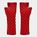 APXXAIBO Thick Wool Knit Set - Autumn Winter Fashion Street Warm Hat Scarf Gloves (red)