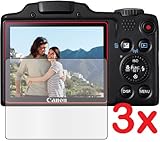 3x Canon PowerShot SX510 HS SX-510 HS Digital Camera Premium Clear LCD Screen Protector Cover Guard Shield Film Kits. Exact fit, no cutting. (3 pieces by GUARMOR)